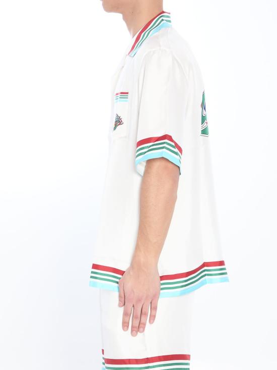 25SS 카사블랑카 반팔 셔츠 MS25SH00306 WHITE - CASABLANCA