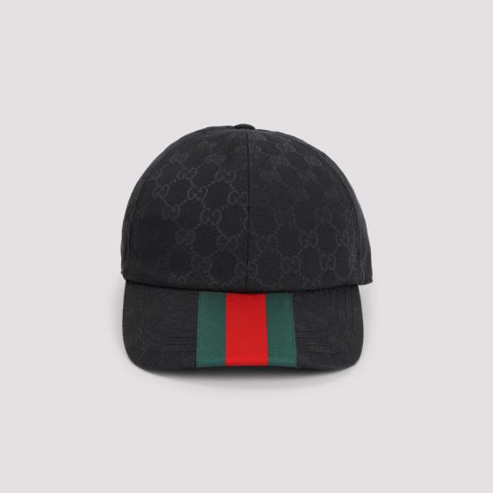  구찌 GG 자카드 웹 베이스볼 캡 7890164HBCP 1066 black - GUCCI