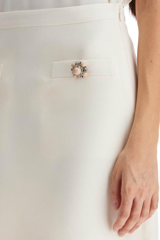 25SS 발렌티노 가라바니 숏 스커트 6B3RACH71CF A03 IVORY - VALENTINO GARAVANI