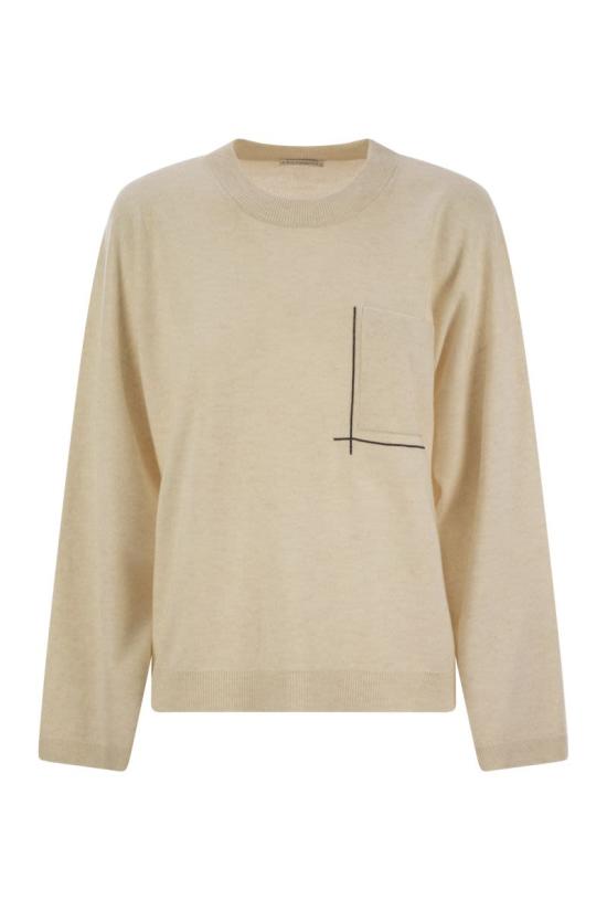 25SS 브루넬로 쿠치넬리 스웨터 M16244700 C9736 CREAM