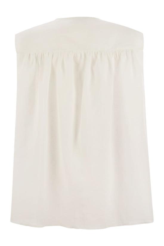 25SS 파비아나 필리피 민소매 티셔츠 TPD275F595 0142 WHITE - FABIANA FILIPPI