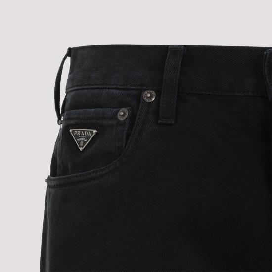 25SS 프라다 스트레이트 팬츠 GEP358SAAO148J F0557 black - PRADA