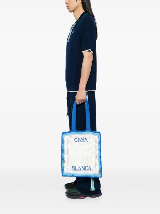 25SS 카사블랑카 숄더백 APS25BAG12101 BLUE - CASABLANCA