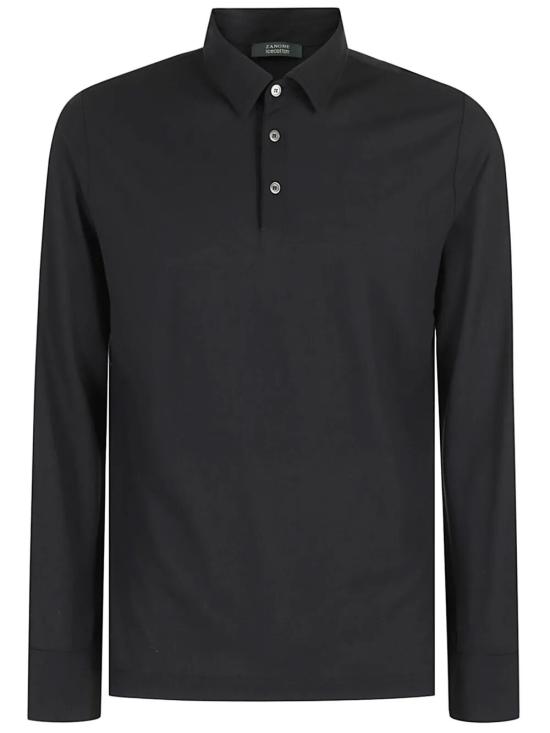 25SS 자노네 폴로 티셔츠 815102ZG380 Z0015 BLACK