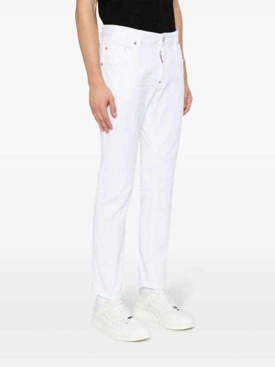 25SS 디스퀘어드2 스트레이트 팬츠 S74LB1491S39781 100 WHITE - DSQUARED2