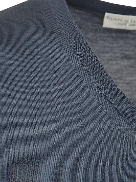  필리포 드 로렌티스 스웨터 CV1MLRM16R 890 BLUE - FILIPPO DE LAURENTIIS