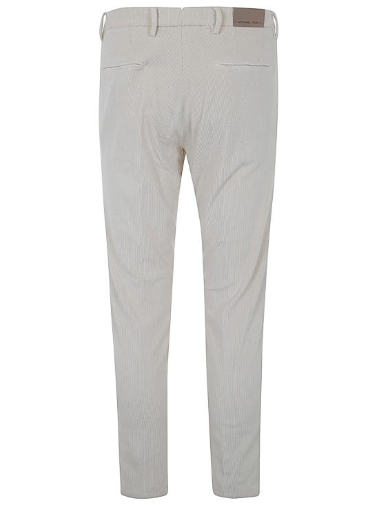  마이클 콜 스트레이트 팬츠 MCBRAPLS2741F24 009 WHITE - MICHAEL COAL