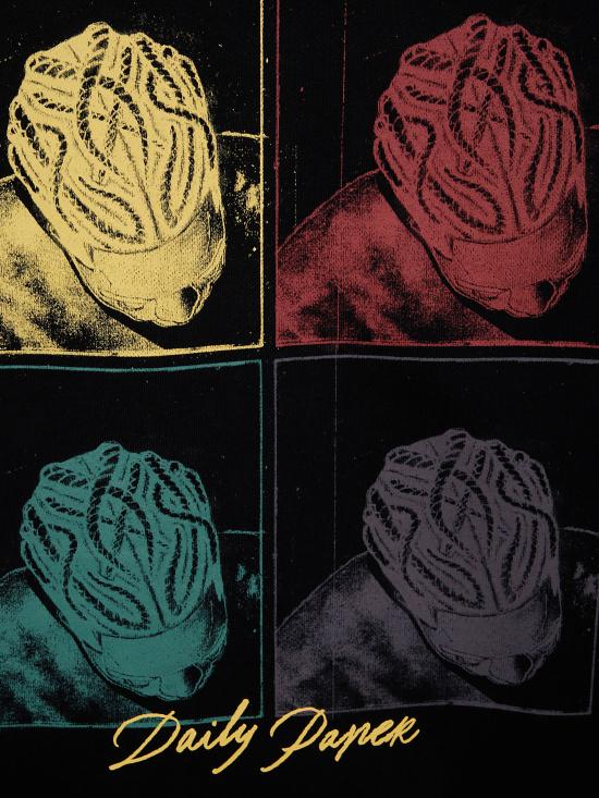 25SS 데일리 페이퍼 후드 티셔츠 2511046 BLACK - DAILY PAPER