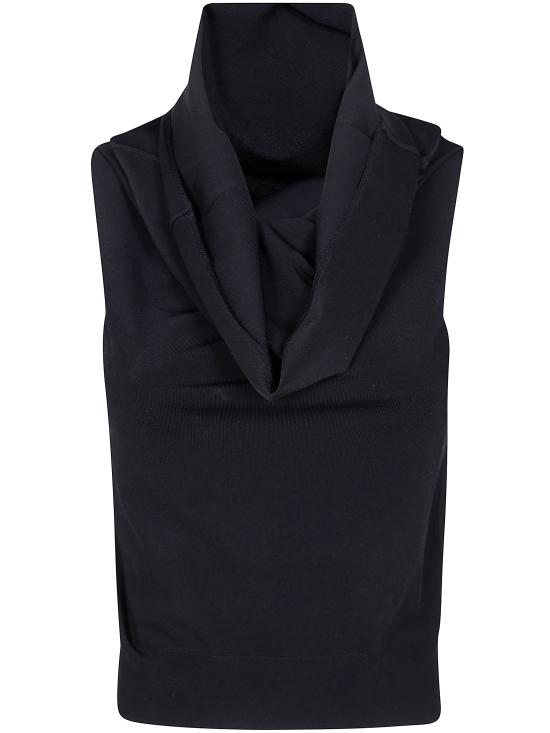 25SS 누어 민소매 티셔츠 B31136 B3109 BLACK