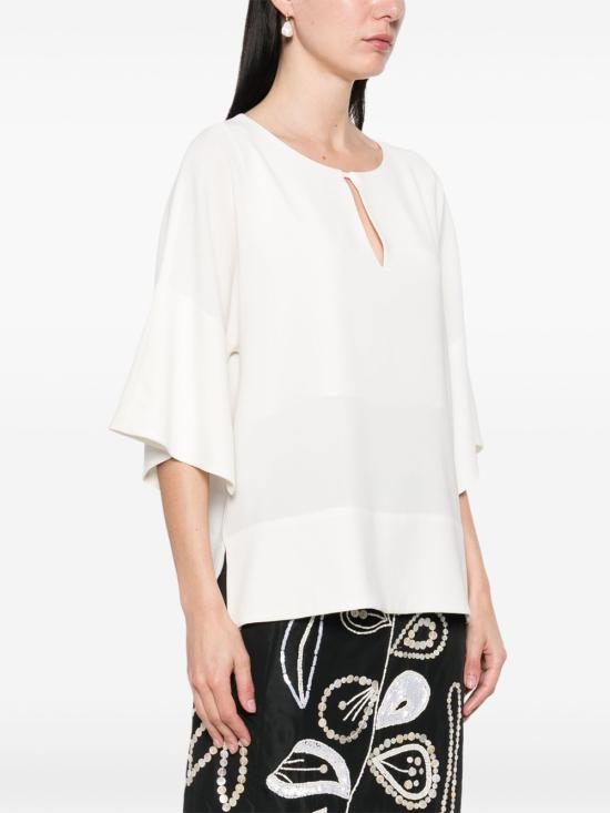 25SS 알베르토비아니 블라우스 MM895AC0028100 IVORY - ALBERTO BIANI