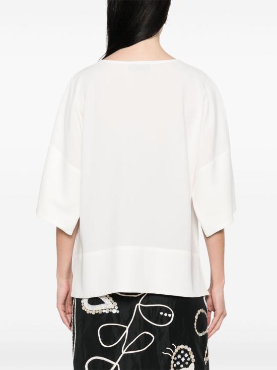 25SS 알베르토비아니 블라우스 MM895AC0028100 IVORY - ALBERTO BIANI