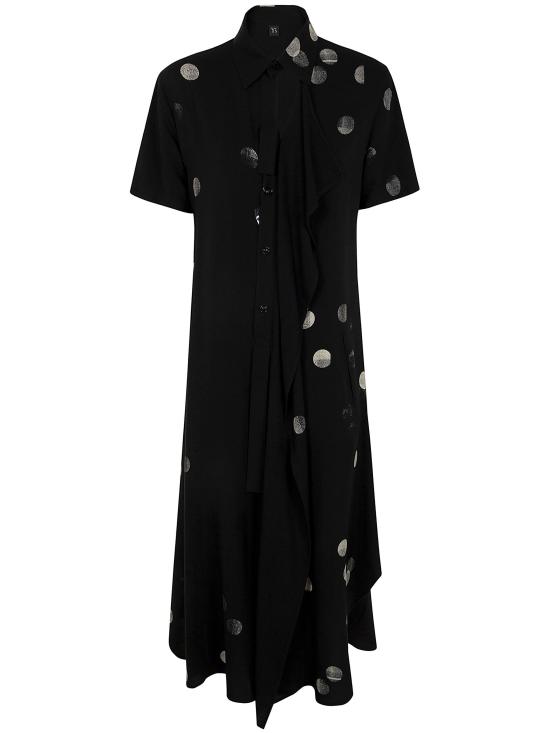 25SS 와이즈 요지 야마모토 미디 원피스 YTD11228 1 BLACK - Y’S YOHJI YAMAMOTO