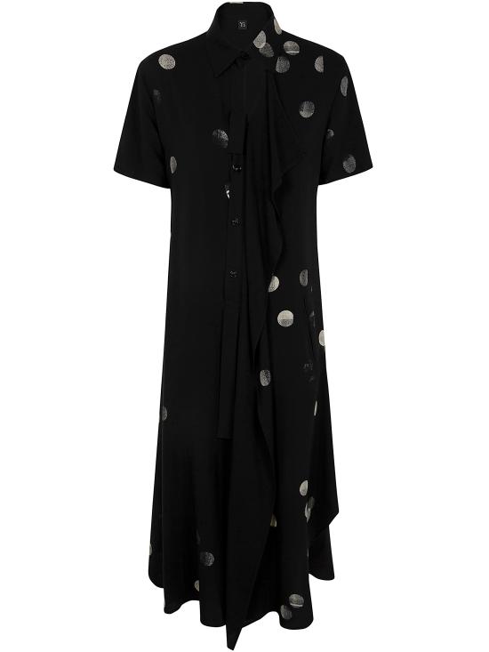 25SS 와이즈 요지 야마모토 미디 원피스 YTD11228 1 BLACK