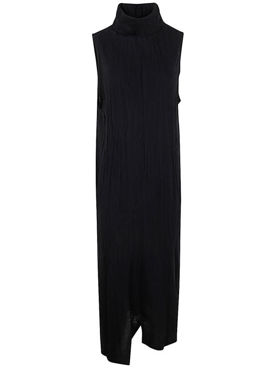  와이즈 요지 야마모토 미디 원피스 YBT21676 3 BLACK - Y’S YOHJI YAMAMOTO