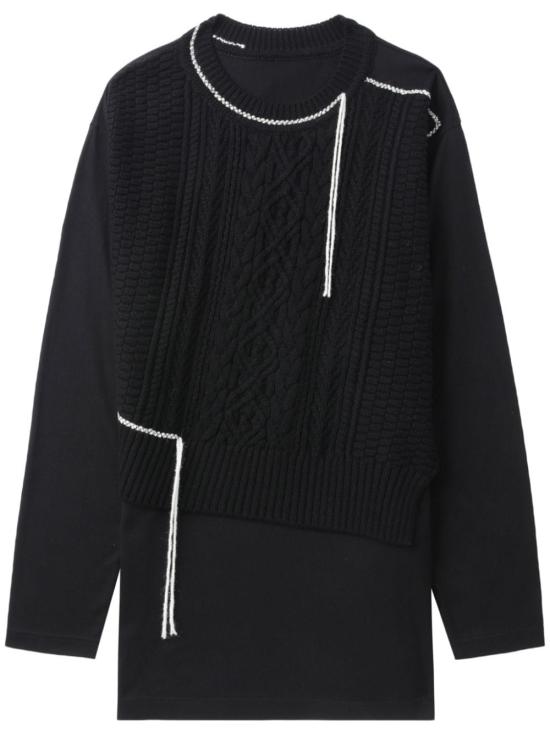  와이즈 요지 야마모토 미디 원피스 YUT51048 2 BLACK - Y’S YOHJI YAMAMOTO