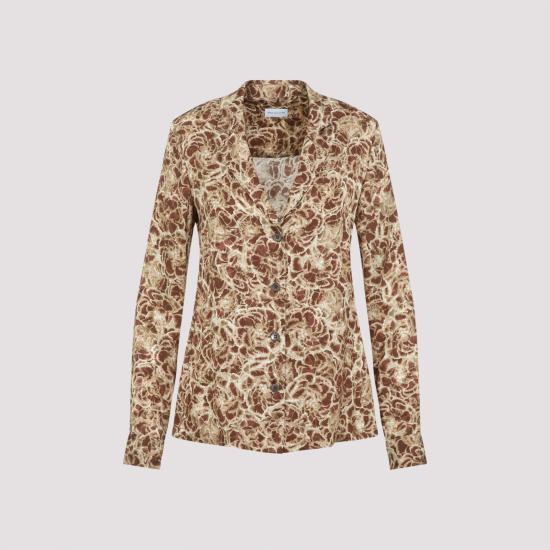 25SS 드리스 반 노튼 블라우스 2510107031033 102 NUDE NEUTRALS - DRIES VAN NOTEN