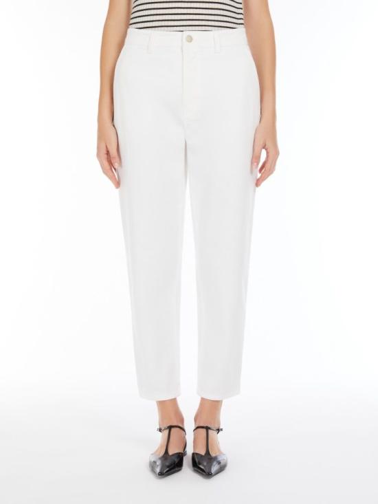 25SS 막스마라 스튜디오 스트레이트 팬츠 2516131111600001 WHITE - MAX MARA STUDIO