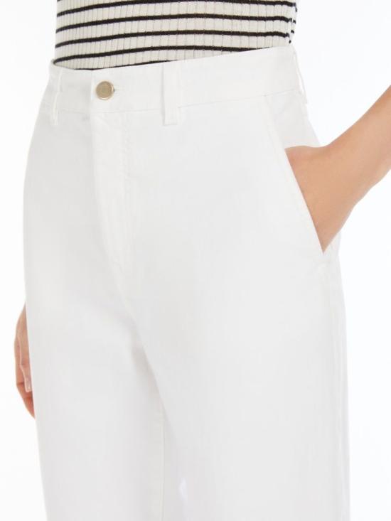 25SS 막스마라 스튜디오 스트레이트 팬츠 2516131111600001 WHITE - MAX MARA STUDIO