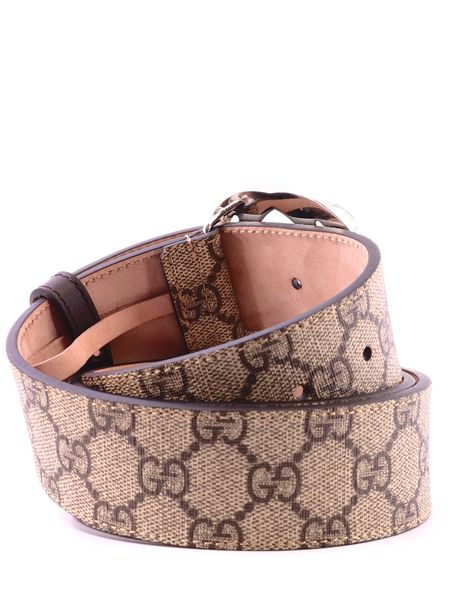  구찌 GG 슈프림 G 버클 벨트 411924KGDHN 9643 Beige - GUCCI
