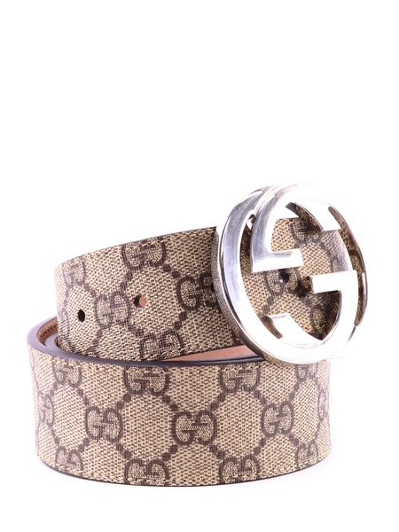  구찌 GG 슈프림 G 버클 벨트 411924KGDHN 9643 Beige - GUCCI