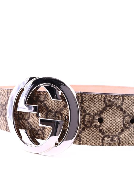  구찌 GG 슈프림 G 버클 벨트 411924KGDHN 9643 Beige - GUCCI