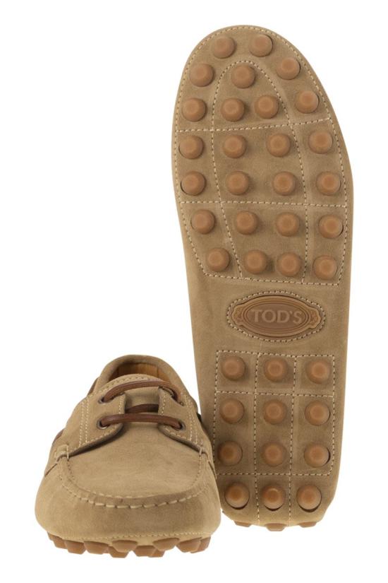 25SS 토즈 보트 고미노 버블 스웨이드 로퍼 XXM52K05300RE0 C801 BEIGE - TODS