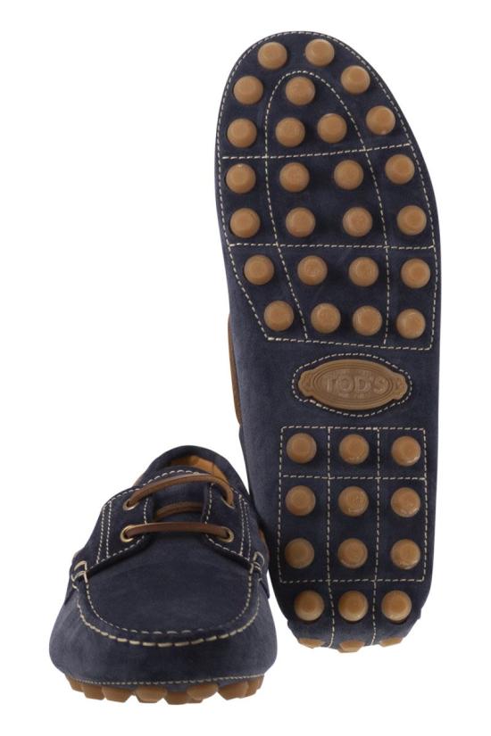 25SS 토즈 보트 고미노 버블 스웨이드 로퍼 XXM52K05300RE0 U820 BLUE - TODS