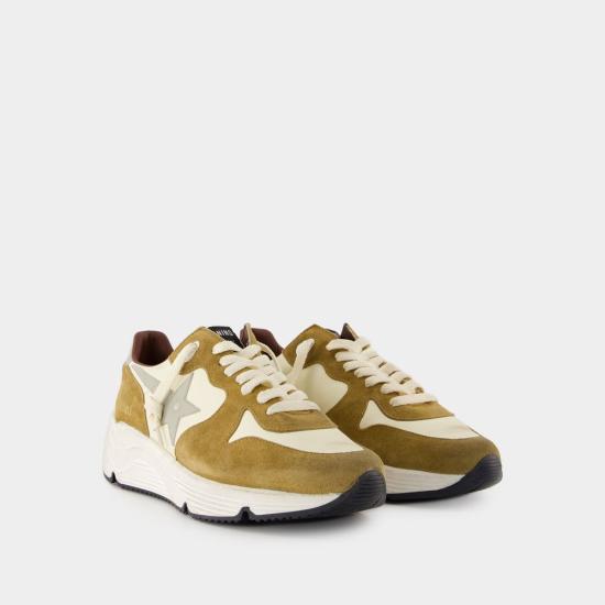 25SS 골든구스 러닝 솔 스니커즈 GMF00126F00687782866 BEIGE WHITE BROWN GREY - GOLDEN GOOSE
