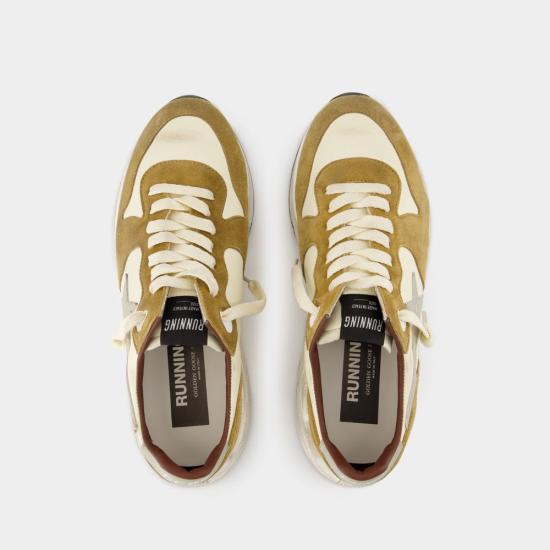 25SS 골든구스 러닝 솔 스니커즈 GMF00126F00687782866 BEIGE WHITE BROWN GREY - GOLDEN GOOSE