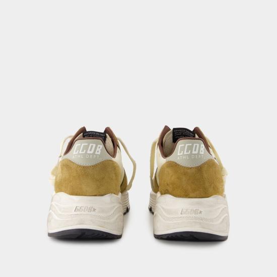 25SS 골든구스 러닝 솔 스니커즈 GMF00126F00687782866 BEIGE WHITE BROWN GREY - GOLDEN GOOSE