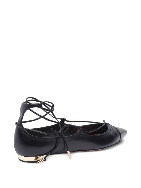 25SS 아쿠아주라 플랫 슈즈 GBIFLAA0NNG BLACK - AQUAZZURA