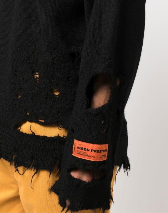 25SS 헤론 프레스톤 스웨터 HMHE011F22KNI0011001 BLACK - HERON PRESTON