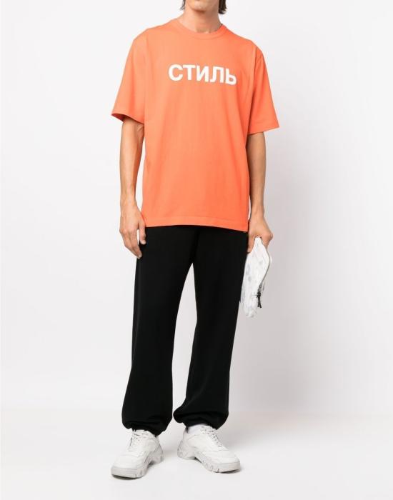 25SS 헤론 프레스톤 반팔 티셔츠 HMAA032C99JER0022201 ORANGE - HERON PRESTON