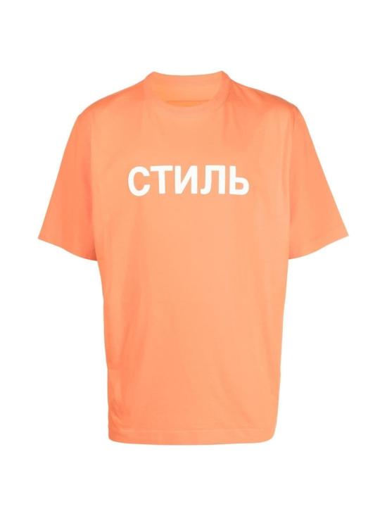 25SS 헤론 프레스톤 반팔 티셔츠 HMAA032C99JER0022201 ORANGE