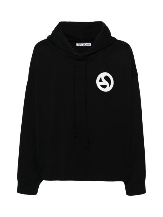 25SS 아크네 스튜디오 후드 티셔츠 CI0161 BLACK