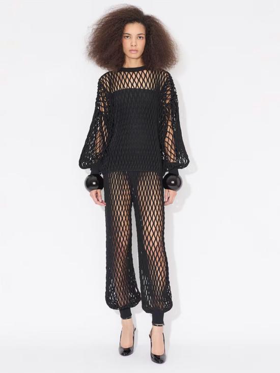  알라이아 반팔 티셔츠 AA9B0319M8266 995 BLACK - ALAIA