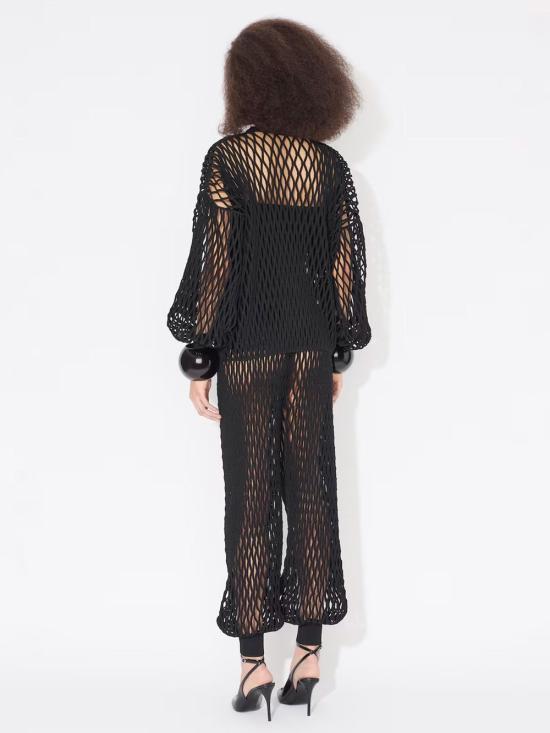  알라이아 반팔 티셔츠 AA9B0319M8266 995 BLACK - ALAIA