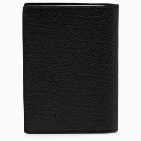 26FW 생로랑 그랑 드 뿌드르 엠보스드 레더 파리 크레딧 카드 지갑 668726BTY0N 1000 BLACK - SAINT LAURENT