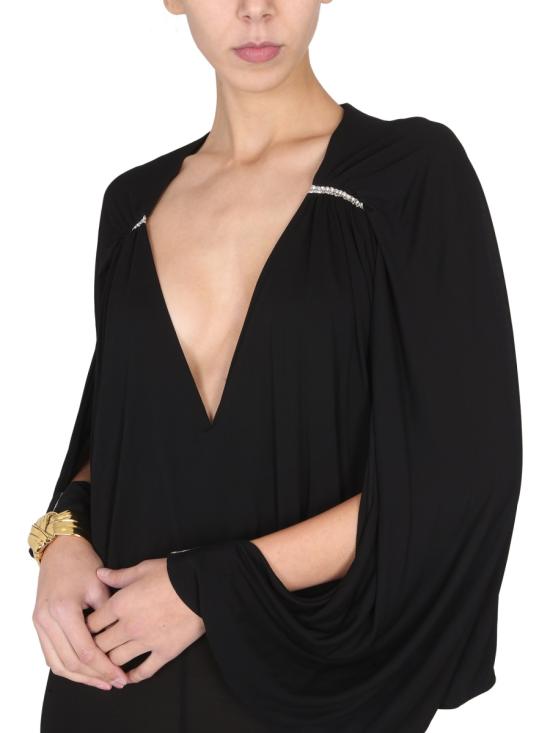  생로랑 점프수트 710909 BLACK - SAINT LAURENT