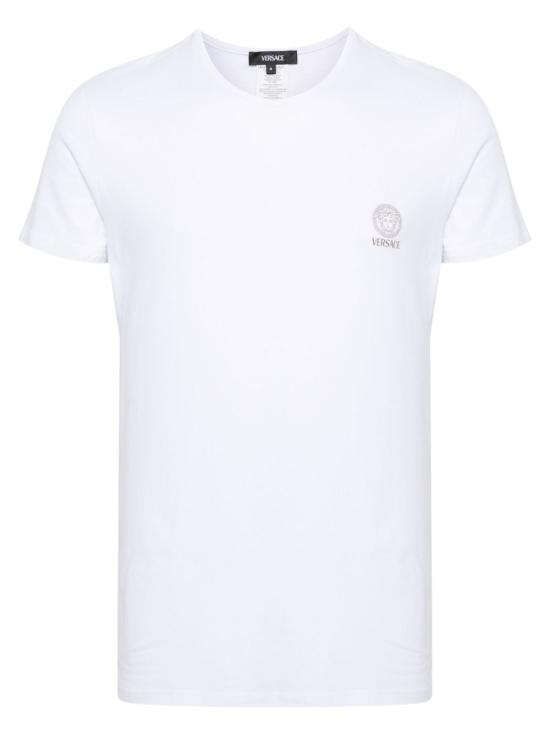 25SS 베르사체 반팔 티셔츠 AU10193 WHITE - VERSACE