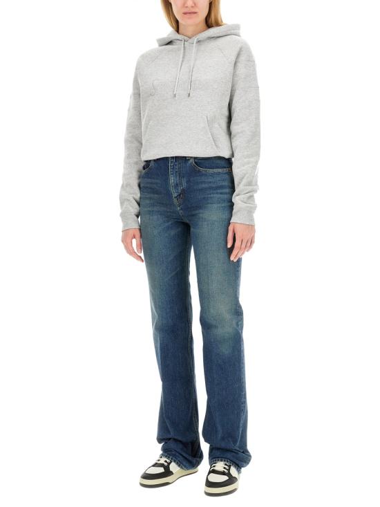  생로랑 후드 티셔츠 728319 GREY - SAINT LAURENT