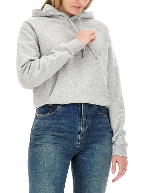  생로랑 후드 티셔츠 728319 GREY - SAINT LAURENT