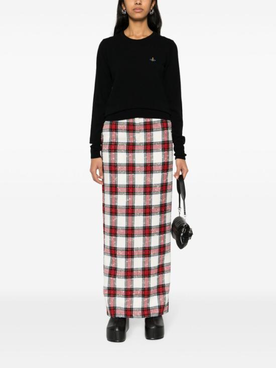  비비안웨스트우드 Bea 비아 ORB 자수 니트 스웨터 1803002S BLACK - VIVIENNE WESTWOOD