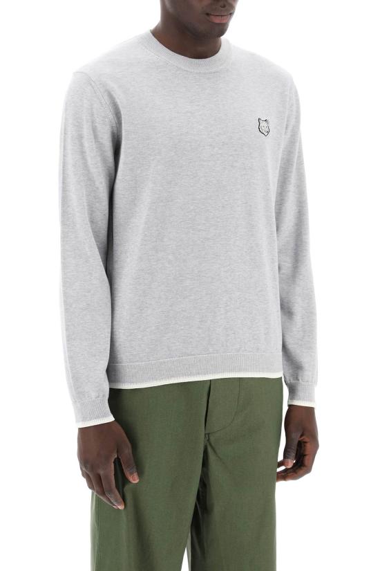  메종키츠네 스웨터 MM00801KT1103 GREY - MAISON KITSUNE