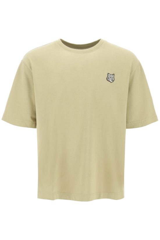  메종키츠네 볼드 폭스 헤드 패치 오버사이즈 티셔츠 LM00107KJ0119 BEIGE