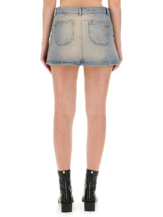  쿠레쥬 숏 스커트 124DJU156 DENIM - COURREGES