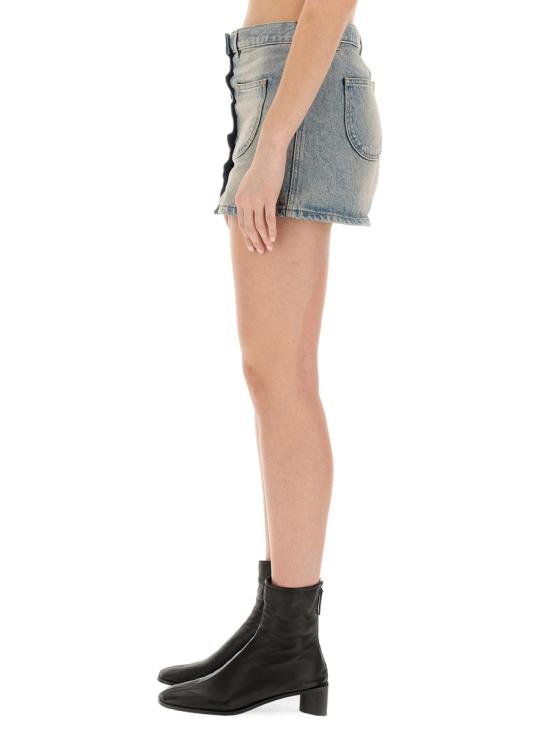  쿠레쥬 숏 스커트 124DJU156 DENIM - COURREGES