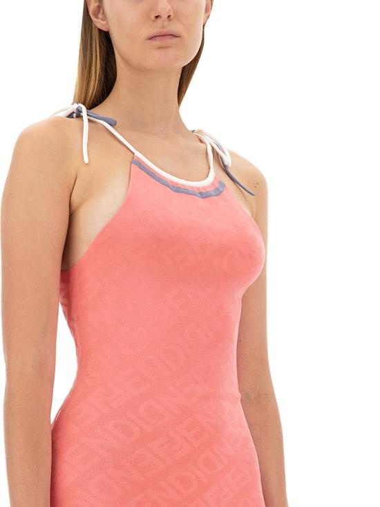  펜디 숏 원피스 FZDA98 PINK - FENDI