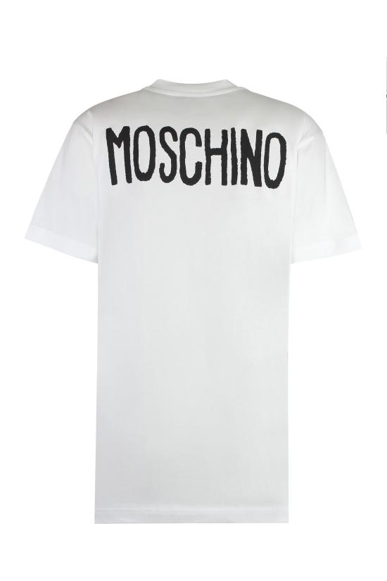 25SS 모스키노 반팔 티셔츠 07110541 1001 White - MOSCHINO