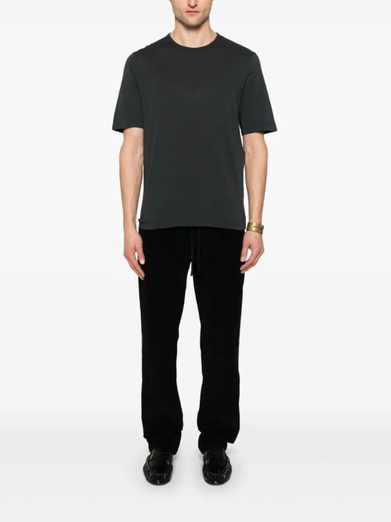 25SS 생로랑 반팔 티셔츠 818535YBHD2 1025 BLACK - SAINT LAURENT
